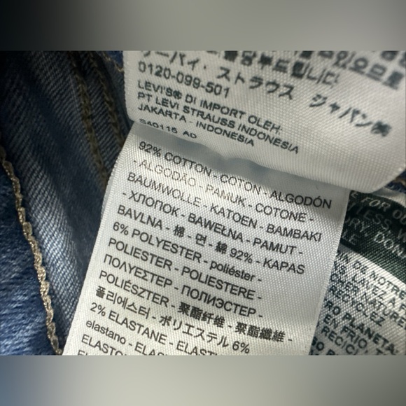 Levis 721 Sz 29 X30 Women's High Rise Skinny Jeans Distressed Destroyed - Picture 12 of 15